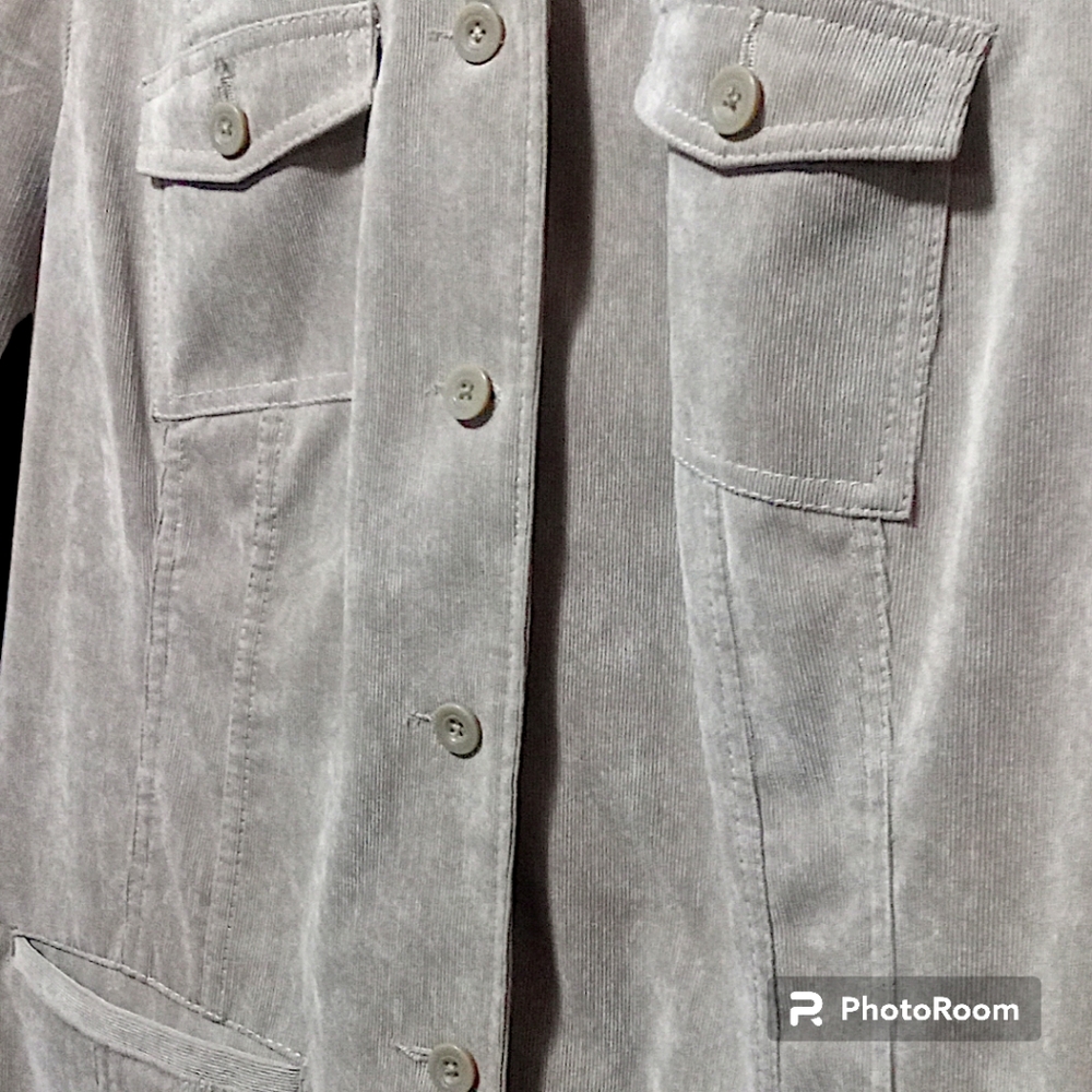 Croft & Barrow Women’s 2XL Tan Corduroy Lightweight Jacket - Picture 13 of 16